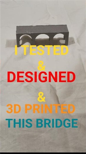 3D Printed Bridge in Minutes — SolidWorks Speedbuild #3dprinting #bridgetest #designchallenge