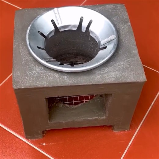 Wood saving Stove Made of Cement and Carton box The Idea of ​​Making a Firewood Stove | Random Upcycle