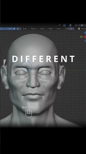 How to sculpt 3d eyes in Blender