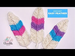 How To Crochet easy FEATHER