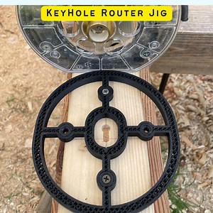 Keyhole Router Jig - Picture Hanging Keyhole Template - 3D Printed Router Jig - Etsy