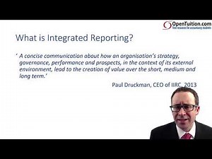 CIMA F3 Integrated Reporting and Examples