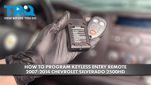 How to Program Keyless Entry Remote 2007-2014 Chevy Silverado 2500HD