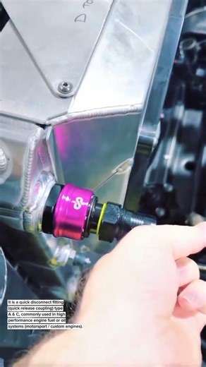 ASMR Quick Disconnect Fitting on Performance Engine | PRO-SPEC A & C Type Dry Break Coupler