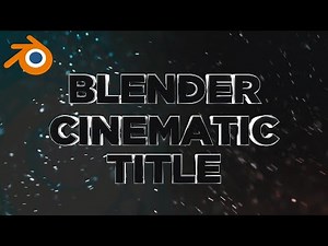 Create Cinematic Titles in Blender | Text Animation & Cinematic Lightning in Blender 3.2 FREE