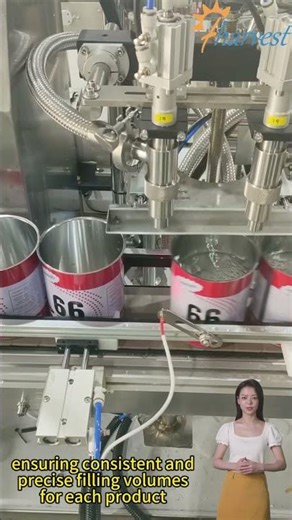 Best automatic machine for thick liquids? Dual-Head Rotor Pump Filling Machine Demo #Shorts #Filler