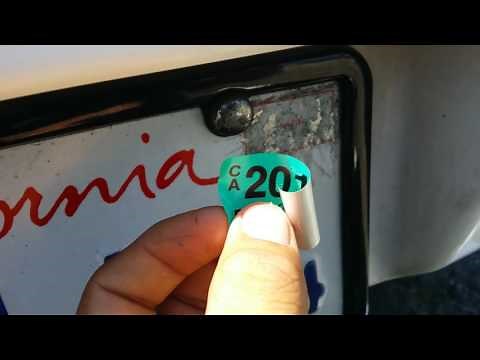 how to: licence plate renewal sticker install