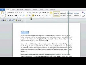 How to Emboss Something on Word