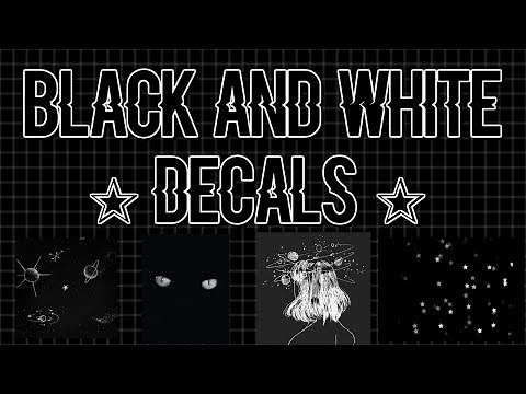 ✰ roblox black and white decal id's ✰
