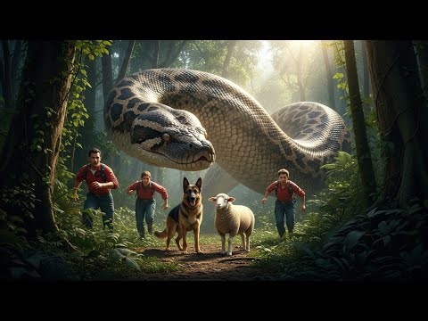 Massive Python Spotted in the Wild — Surprisingly Peaceful Scene