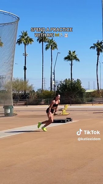 Heptathlete's Hurdle and High Jump Practice