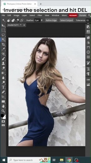Removing Background in Photopea | Photopea tutorial