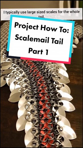 DIY Dragon Scale Chainmail Tail Tutorial