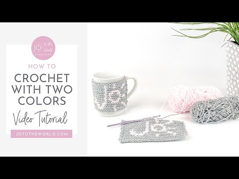 How to Crochet With Two Colors (Colorwork) - How To Change Colors, Carry Yarn & Catch/Trap Floats