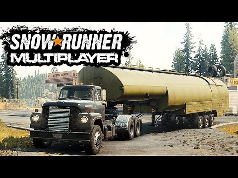 SnowRunner Multiplayer #01 - Mit dem XXL Tanktrailer unterwegs | SnowRunner Multiplayer