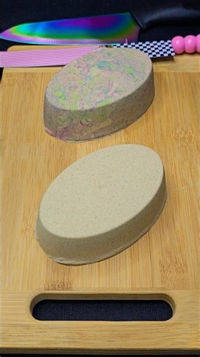 Perfect Kinetic Sand Slicing with a Rainbow Knife!