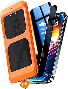 TOCOL for iPhone 13 Pro Max / 14 Plus Privacy Screen Protector [True 25°Anti Spy], [9H+ Hardness] Tempered Glass Full Coverage Screen Protector, Easy Installation, 2 Pack