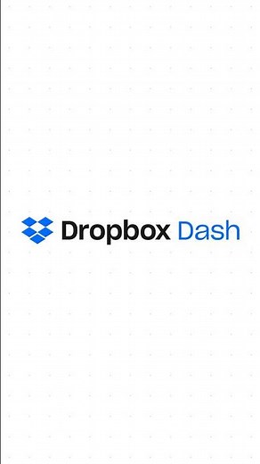 Meet Dropbox Dash, an AI teammate that understands you and your work. 🤝