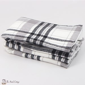 Learn to Sew Flannel Burp Cloths using Pre-Folded Cloth Diapers