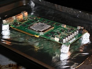 Temporarily Repair a Lost Cause Graphics Card by Heating it up in an oven