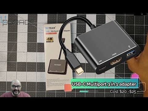 USB-C Multiport 3 in 1 adapter