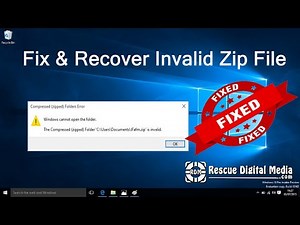 How to Repair & Recover Invalid Zip File?| Working Solutions| Rescue Digital Media