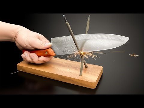 Razor Sharp Knives in 1 Minute!This Tool Works LIKE MAGIC | Creation short