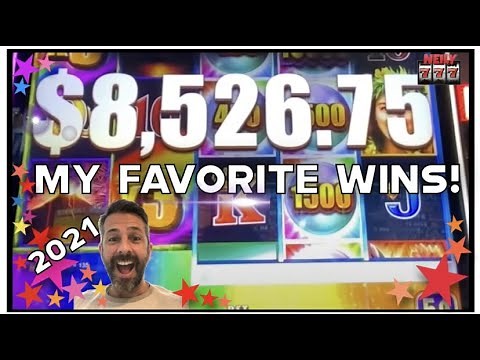 My FAVORITE and BIGGEST WINS and Slot Machine JACKPOTS of 2021!