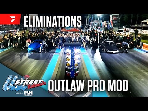 All Outlaw Pro Mod Eliminations | US Street Nationals Highlights 1/26/25