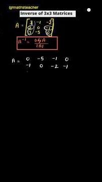 In 30 seconds find inverse of a 3×3 matrix #inverseofmatrix #matrix #maths #class12 #boardexam #2026