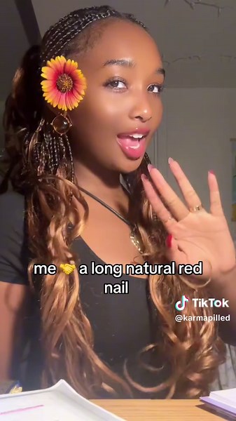 Natural Red Nails: The Long Nail Aesthetic Explained