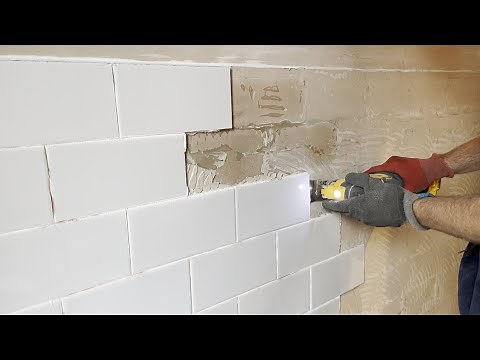 How to remove tiles from the wall using a multi tool – carefully without damage
