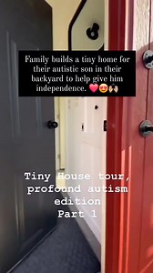 936K views · 28K reactions | This family's solution to giving their 20-year-old autistic son some independence was building a tiny home in their backyard. Would you build something similar for your autistic loved one? : @bobbystinyhouseworld . . #autism #autistic #tinyhouse #tinyhome #christmas | Single Parents Of Children With Autism | Facebook