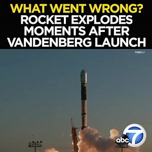 29K views · 202 reactions | WHAT WENT WRONG? Launching things into space is extraordinarily difficult. Tonight, rocket fans got a reminder of just how difficult it is. The upstart space company Firefly lost its Alpha rocket in an explosion shortly after liftoff from Vandenberg Space Force Base. Eyewitness News with the disappointing disaster over the Pacific Ocean, and the ramifications back here on Earth. Tonight at 11 from ABC7. https://abc7.la/3mXO97L | ABC7 | Facebook