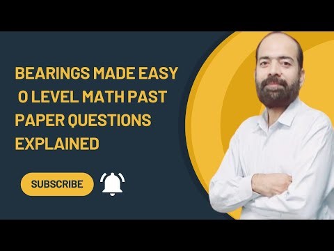 Bearings Made Easy | O Level Math Past Paper Questions Explained Step-by-Step