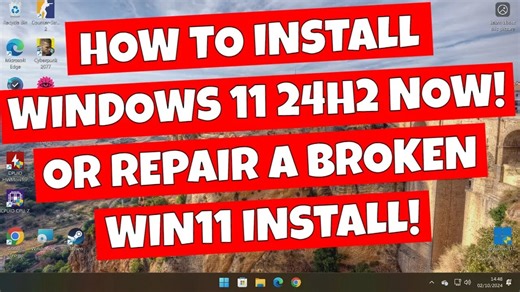 Upgrade OR REPAIR Windows 11 24H2 Using Installation Assistant From 23H2 22H2 21H2 Or Windows 10