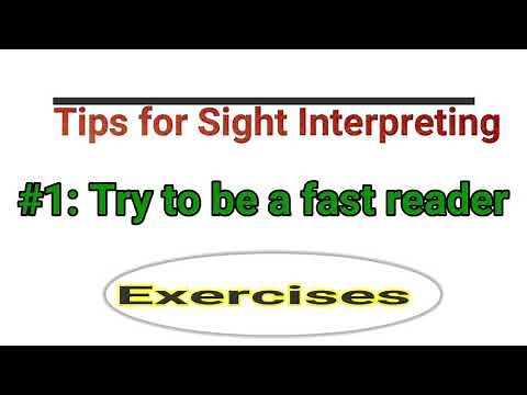 Exercises for Sight Interpreting