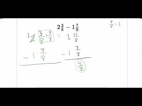 How to subtract mixed numbers - grade 4 illustrative math Unit 3B