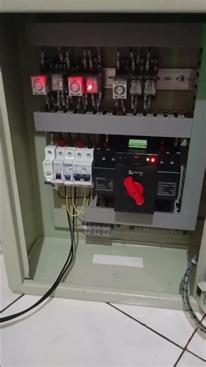 panel ats/amf genset 1 phase sistem cos motorized