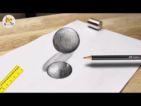 3d drawing sphere on paper _How to draw 3d sphere on paper step by step.