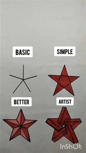 🌠 Learn to Draw 3D Star Easily | Quick Art Tutorial #3Ddrawing #viralshorts