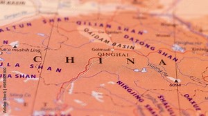 A political map of China, rotating map of China, Chinese holiday, travel plan, 3d map