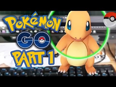 Pokemon GO Gameplay Let's Play / Walkthrough Part 1 - FIRST POKEMON