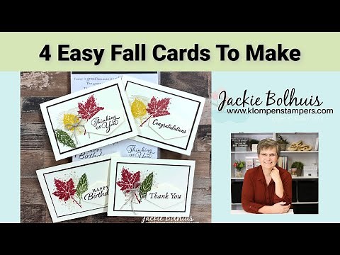 Can You Believe Beautiful Fall Cards Are This Easy To Make?