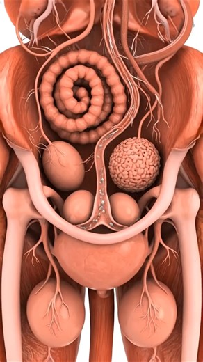 Internal Male Reproductive System#shorts #anatomy #animation #education