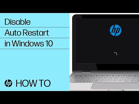 Disable Automatic Restart in Windows 10 | HP Computers | HP Support