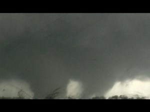 Massive multi-vortex tornado in Oklahoma - April 14, 2011