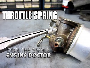 HOW-TO Replace A Carburetor Throttle Spring