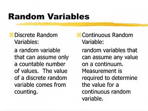 PPT - Random Variables PowerPoint Presentation, free download - ID:6818048