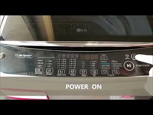LG Washing Machine: Wash and Rinse program